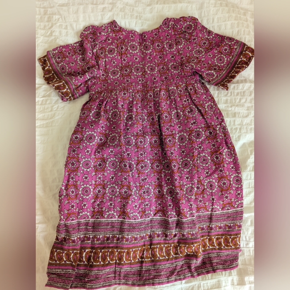 Pink Chicken Red Puff Sleeve Sundress
